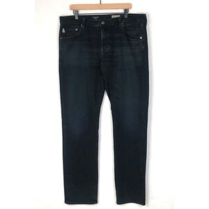 AG Adriano Goldschmied The Graduate Jeans Sz 38x34 Dark Wash Tailored Leg USA